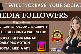 do instagram promotion fast organic growth to increase followers and engagement
