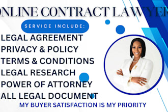 write and review legal document agreement privacy policy terms and conditions