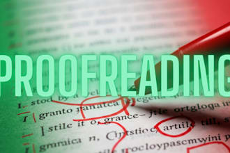 proofread and help you write natural and fluent italian