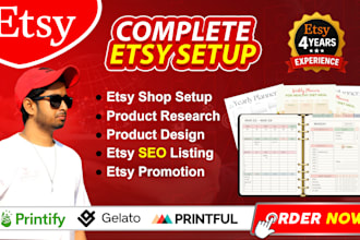 etsy store creation, etsy shop setup, etsy SEO listings