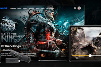 build custom live TV, vod, and smart TV apps with ios support and payment
