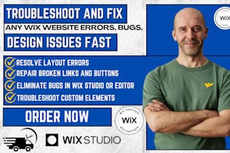 troubleshoot and fix any wix website errors, bugs, or design issues fast