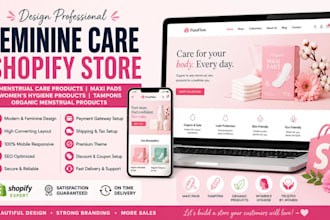 build feminine care store menstrual maxi pads feminine hygiene product website