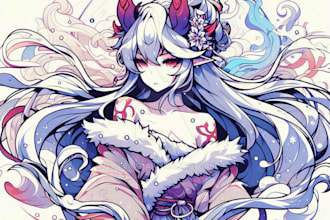 create logo designer anime, fantasy
