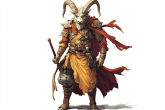 create a dnd character or dungeons and dragons art