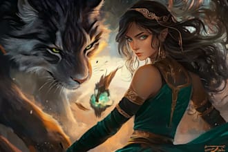 draw your fantasy, scifi or rpg character full body or portrait