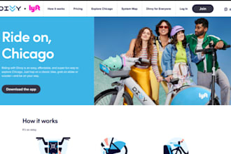 wix squarespace bicycle bike rental website scooter limousine rental website
