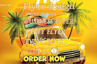 design a professional business poster club event party flyer design