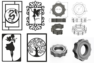 steel structure 3d cad file dxf pdf dwg for cnc plasma laser cutting engraving