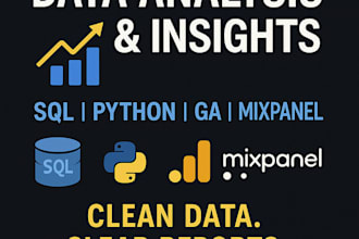 create dashboards and reports as your data analyst