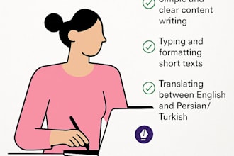 typing and translation services in english persian turkish