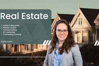 write or edit content on urban planning and real estate