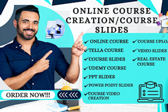 design online course presentation, course slide, ppt slide, webinar slides