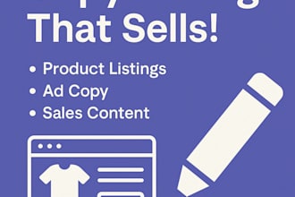 write high converting listings and ad copy that helps you sell more