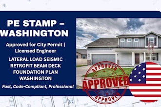 stamp lateral load seismic retrofit beam deck foundation plan washington