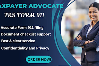 assist you to prepare irs form 911 for urgent taxpayer support