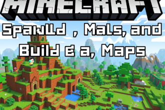 build minecraft spawns, maps, and build projects lobbies, minigame maps