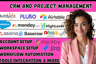 customize airtable salesforce monday crm clickup zoho hubspot asana automation
