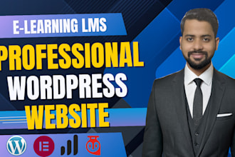 build a responsive wordpress lms website using learndash or tutor lms