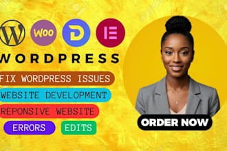 fix wordpress website, fix squarespace, issues, edit, update to modern website