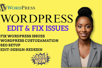 fix wordpress issues wordpress errors and edit wordpress
