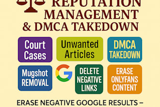 permanently delete negative links, unwanted article, mugshots from google