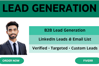 b2b lead generation, linkedin leads, and targeted email list