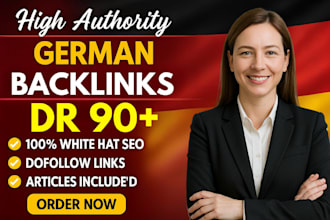 provide dr 90 dofollow german guest post backlinks