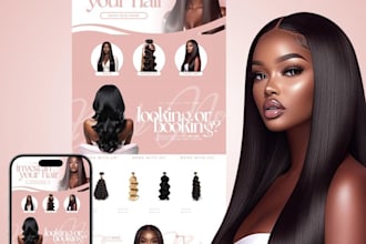 design hair extension store hair extension website hair dropshipping website