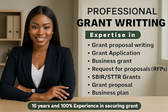 write grant writing grant proposal business plan grant application