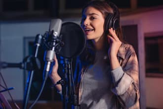 sing your pop,rock,edm,latin bachata in english or spanish