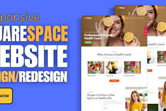 design or redesign a premium, responsive squarespace website or store