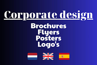 make online offline brochure or flyers
