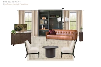 provide airbnb moodboards, space plans and inventory list