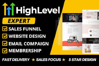 gohighlevel landing page gohighlevel sales funnel go high level website expert