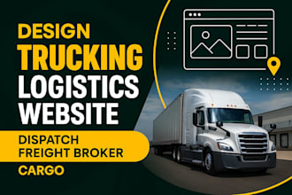 design trucking website logistics website dispatch website freight broker cargo