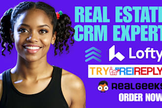 set up and manage real estate CRM, lofty, kvcore, followup boss idx site