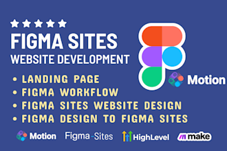 design figma sites, figma website design, landing page or multi page figma sites