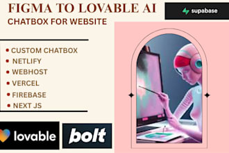 design, build figma to loveable ai website, complete loveable ai deploy bolt new