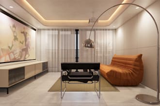 do living room interior design and render