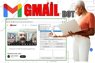 build website bot, gmail bot, amazon bot, shopping bot, target bot