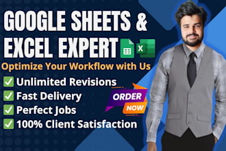 be your expert for excel vba, google sheets, and custom spreadsheet automation