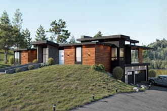 do interior, exterior designing, 3d modelling and rendering