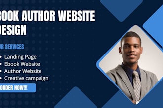 design wordpress website and landing page, author website and ebook website