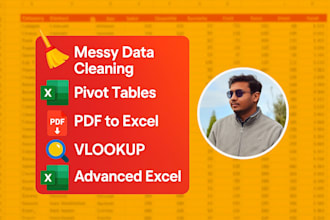 fix messy spreadsheets by cleaning, merging and formatting of excel and csv data