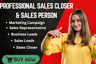 be your sales closer, linkedin leads, virtual assistant, b2b lead, sales expert
