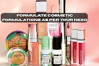 formulate cosmetic formulations, skincare product and hair care formulation