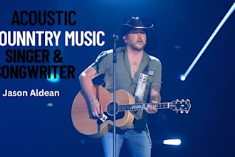 write sing and produce perfect country music song as your male country vocalist