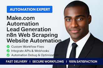 make com automation lead generation n8n web scraping website automation