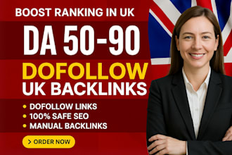 provide dr 90 uk dofollow guest post backlinks